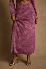 Waverly Mulberry Maxi Skirt