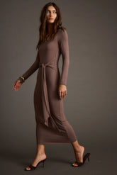Giavana Dark Taupe Maxi Dress