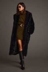 Sasha Black Floor Length Coat