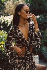 Rosario Tie Dye Wrap Top