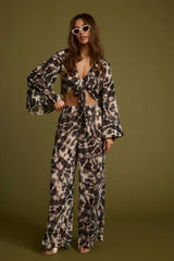 Rosario Tie Dye Wrap Top