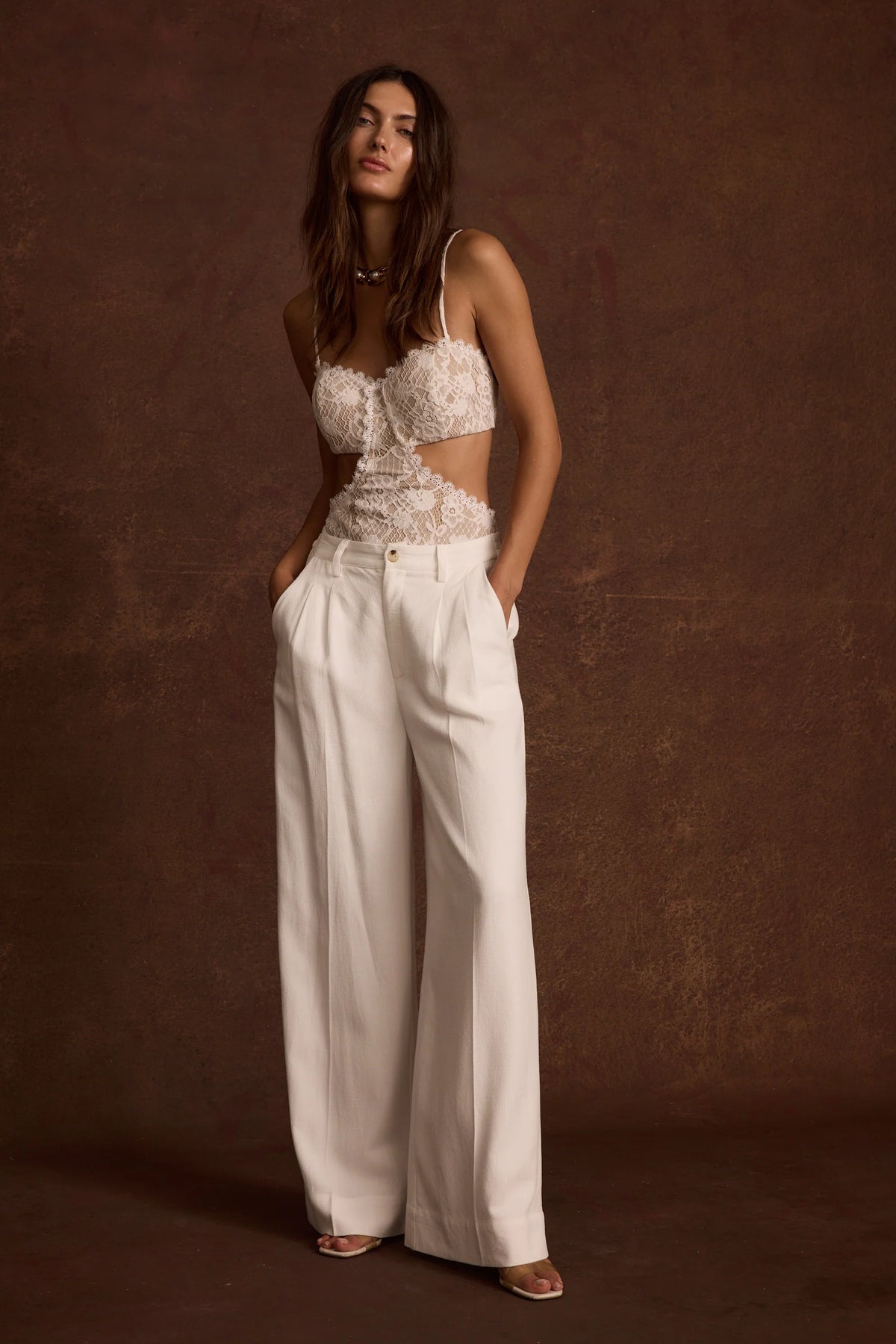 Princesa White Lace Bodysuit