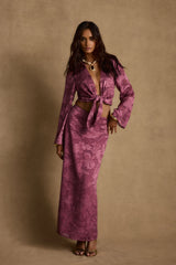 Waverly Mulberry Maxi Skirt