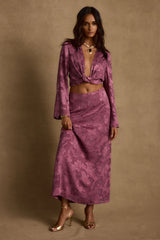 Waverly Mulberry Maxi Skirt