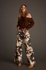 Margot Cinnamon Asymmetrical Sweater